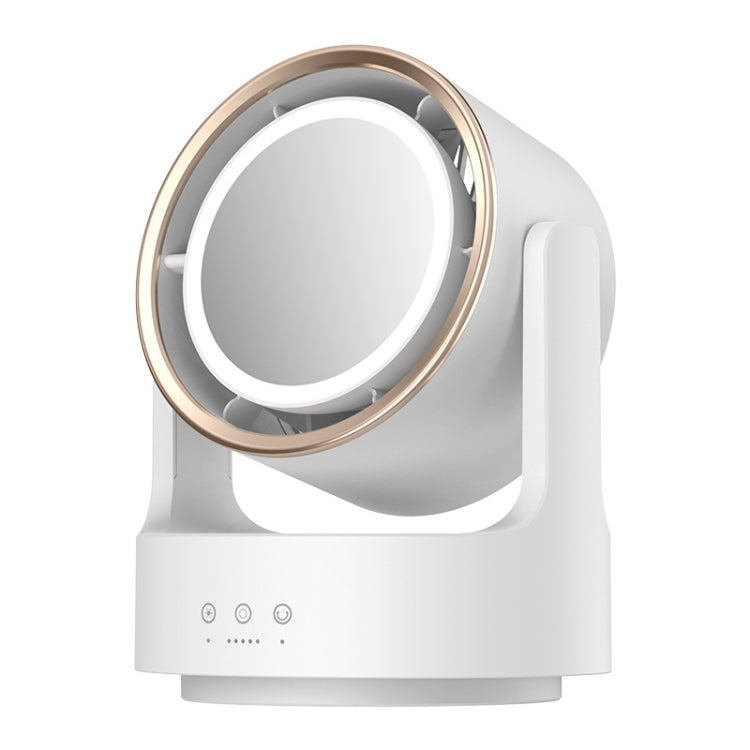 3 In 1 Multifunctional Desktop Fan with LED Light Cosmetic Mirror USB Plug Non-Oscillating | Kalsten
